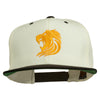 Gold Lion Embroidered Snapback Cap