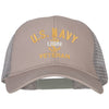 USN Veteran Embroidered Solid Cotton Mesh Pro Cap