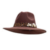 Large Brim Ribbon Band Fedora