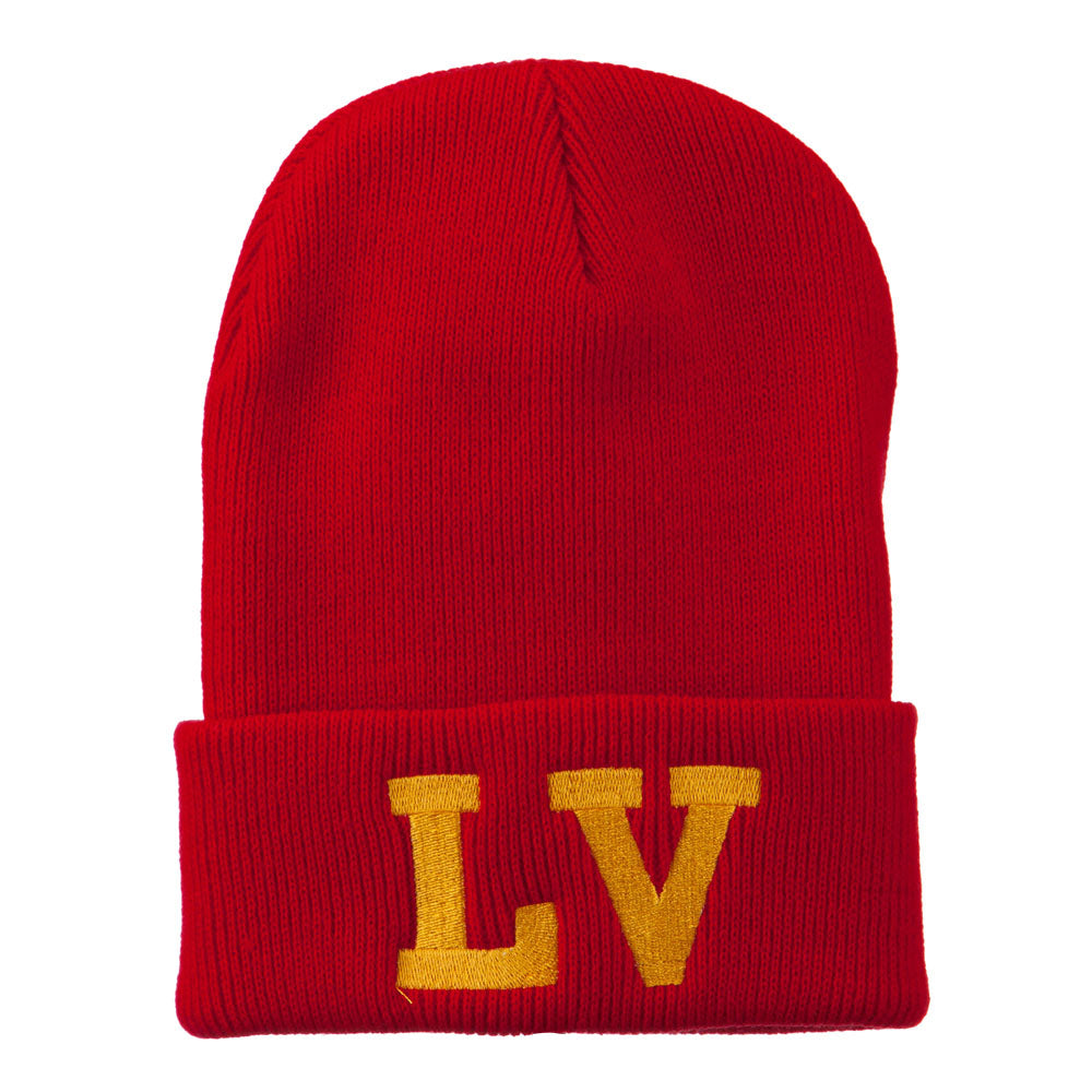 Embroidered LV Knit Beanie