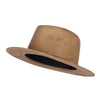 Women's Leatherette Tie Suede Panama Hat