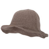 Ladies Wool Wired 3 Inch Brim Bucket Hat