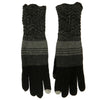 Women's Lace Knit Striped Texting Glove