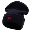 Mini Broken Heart Big Size Acrylic Long Beanies - Navy XL-3XL