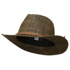 Men's Mix Braid Large Brim Fedora