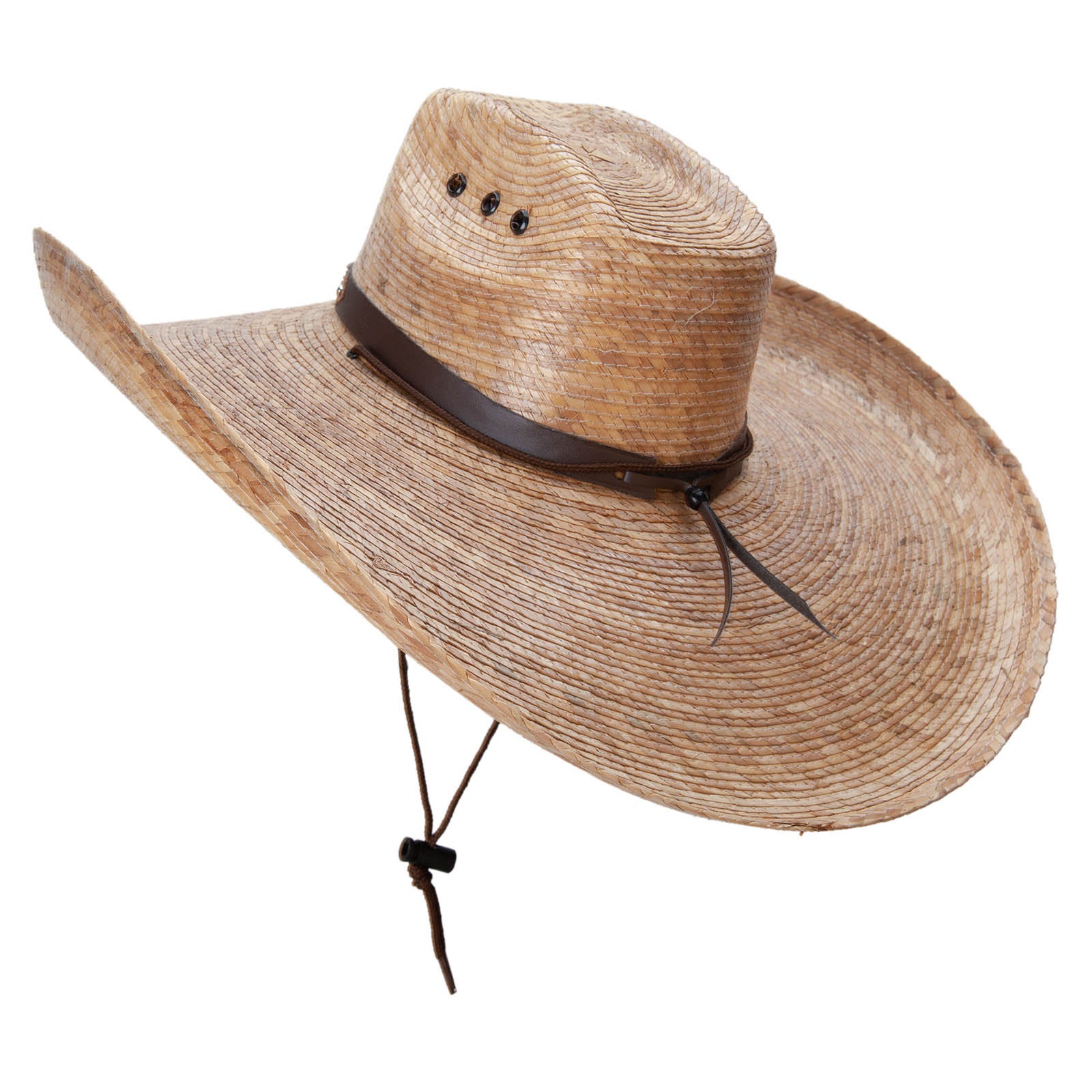 Mexican Style Wide Brim Straw Hat, Safari/Gambler Hat