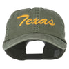 Mid State Texas Embroidered Big Size Washed Cap
