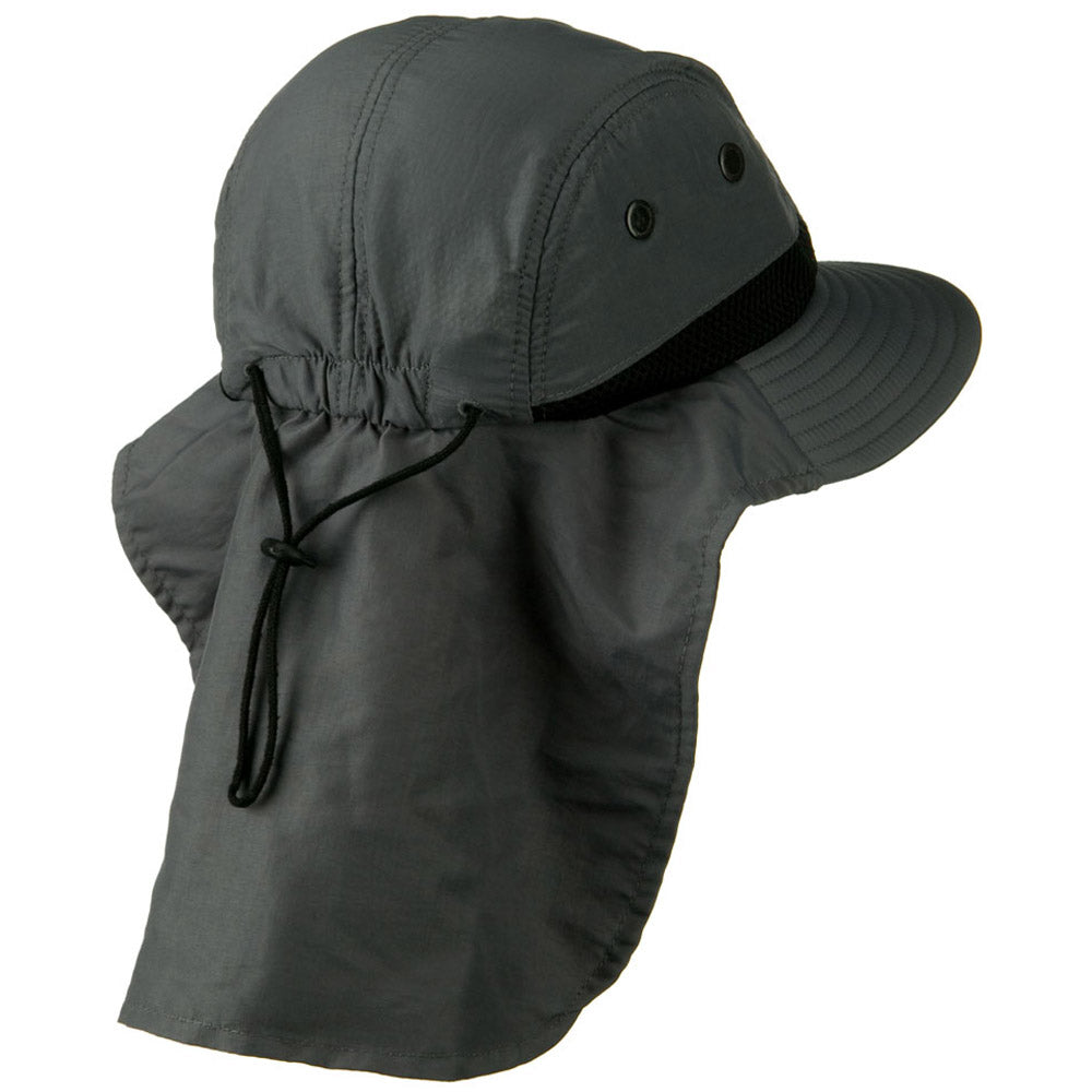 Mesh Sun Protection Flap Hat, Neck Flap/Trooper Hat