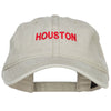 Houston Embroidered Washed Buckled Cap