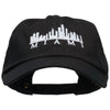 Miami Skyline Embroidered Washed Cap