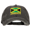 Jamaica Flag Embroidered Big Size Washed Cap