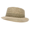 Men's Multi Tweed Paper Braid Pork Pie Fedora Hat