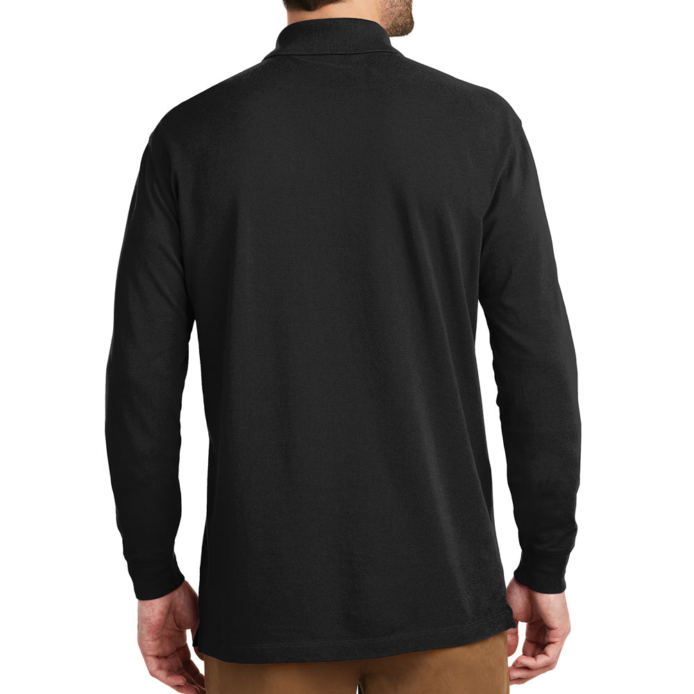 Men's Big Size Port Authority EZCotton Long Sleeve Polo Shirt