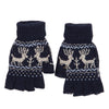Men's Reindeer Design Fingerless Glove