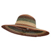 Women's Mix Striped Paper Straw Hat