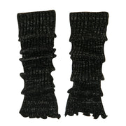 Ruffled Edge Metallic Leg Warmer