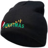 Merry Christmas Santa Hat Embroidered Short Beanie