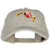 Maryland Map State Flag Embroidered Cap