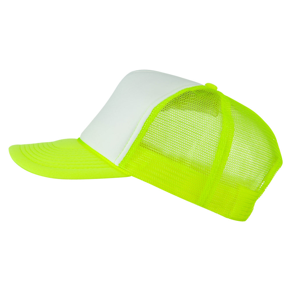 Neon Polyester Foam Front Trucker Trucker Cap e4Hats –