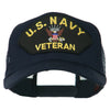 US Navy Veteran Military Patch Mesh Back Cap