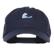 Mini Wave Embroidered Low Cap