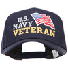 Wording of US Navy Veteran with Flag Patched Pro Cap