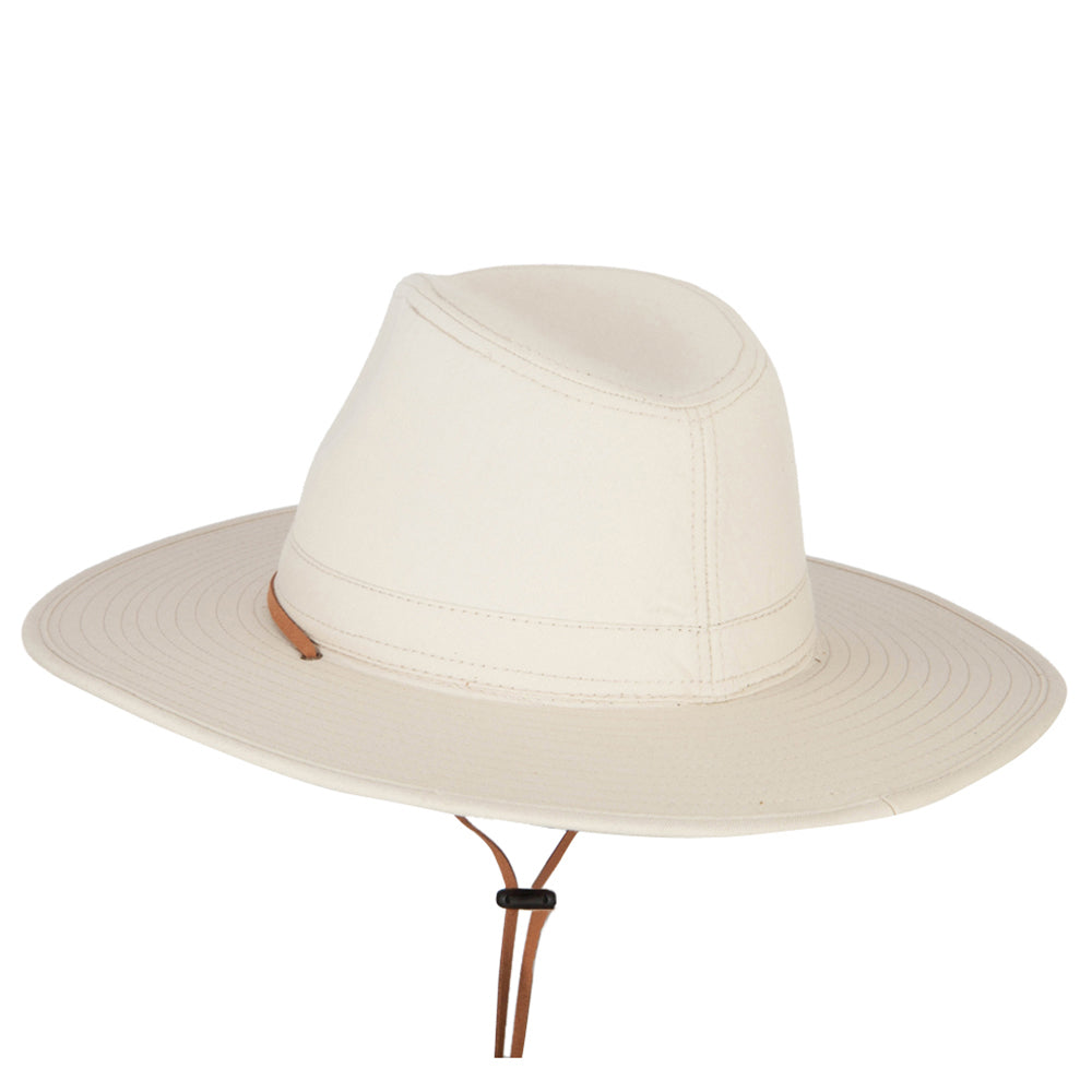 Men's Cotton Canvas Outback Style Fedora Hat | Fabric Fedora Hat ...
