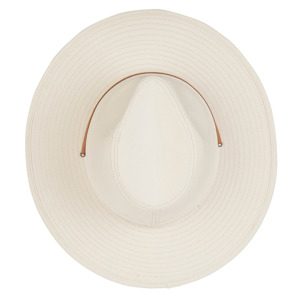Men's Cotton Canvas Outback Style Fedora Hat | Fabric Fedora Hat ...