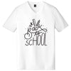 Back To School Big Size V-Neck Graphic Shirt