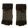 Patterned Angora Blend Fingerless Glove
