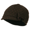 Gaby Polka Dot Bow Cabbie Cap