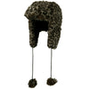 Woman's Animal Print Faux Fur Tropper Hat