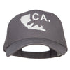 California Map Bear Embroidered Big Cotton Cap