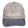 Grandpa Embroidered Big Washed Cap