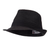 Pleated Hat Band Straw Fedora Hat