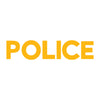 Police Letter Heat Transfers