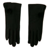 Woman's Faux Fur Lined Pompom Accent Glove
