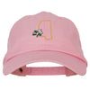 Mississippi Magnolia with Map Embroidered Unstructured Washed Cap