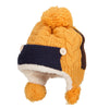Kid's Button Patch Ski Beanie