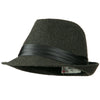 Fedora with Pleated Satin Band