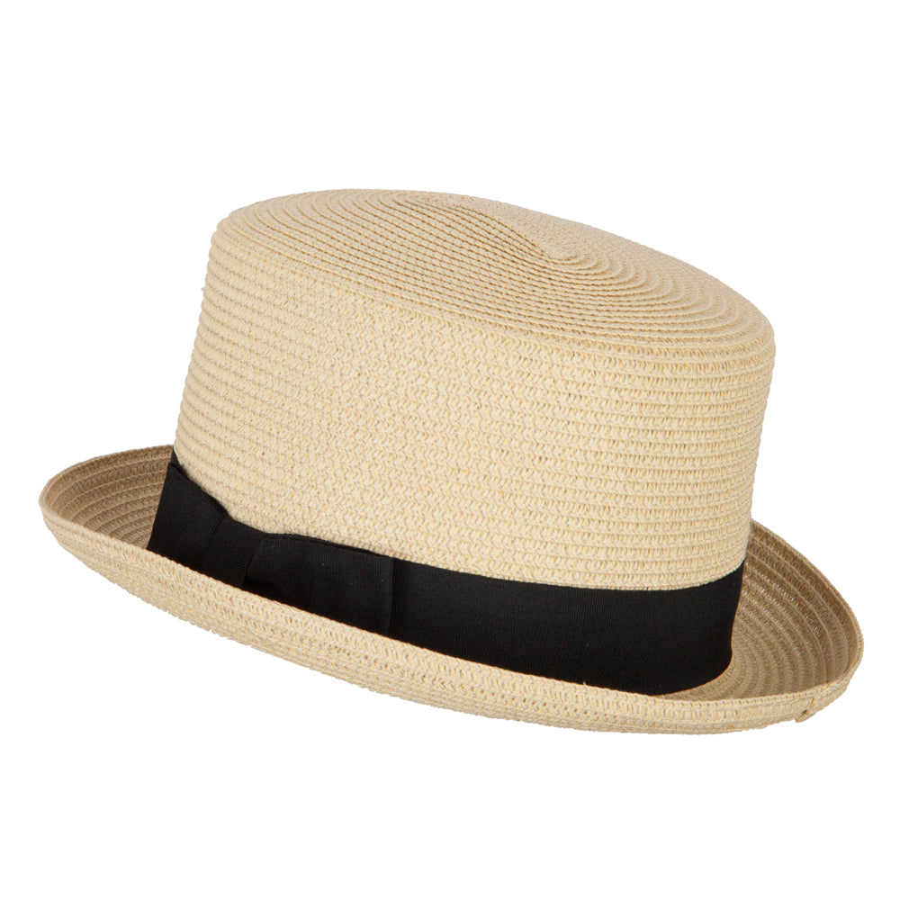 Mens Straw Top Hat