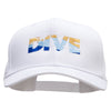 Dive Embroidered Unstructured Cotton Twill Washed Cap - White OSFM