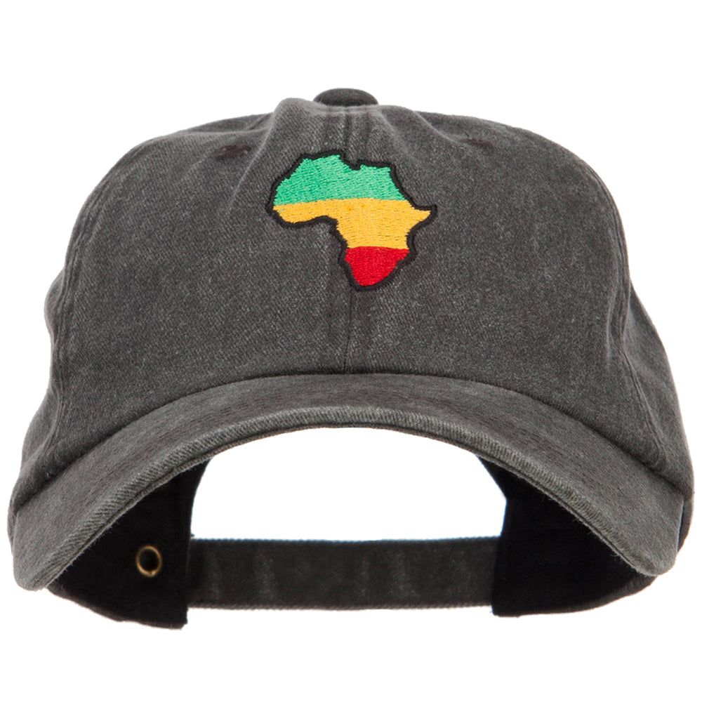 African Rasta Map Rasta Africa Map Embroidered Unstructured Cap | Foreign Country ...