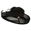 Fancy Decoration Rolled Up Brim Organza Hat