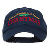 Celebrating First Christmas Embroidered Low Cap