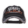 Kick Off Football Embroidered Frayed Bill Cap