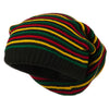 Rasta Striped Multi Deep Beanie
