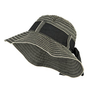 Vintage Crushable Ribbon Tie Bucket Hat