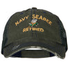 US Navy Seabee Retired Embroidered Low Profile Cotton Mesh Cap