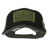 Subdued American Flag Patched Big Size Washed Mesh Cap
